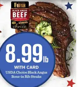 Mariano's USDA Choice Black Angus Bone-in Rib Steaks offer