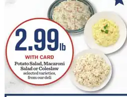 Mariano's Potato Salad, Macaroni Salad or Coleslaw offer
