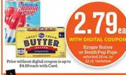Mariano's Kroger Butter or Bomb Pop Pops offer