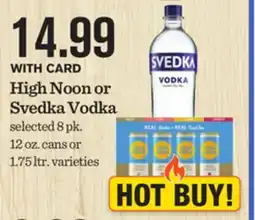 Mariano's High Noon or Svedka Vodka offer