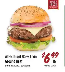 Sprouts Farmers Market All-Natural 85% Lean Ground Beef offer