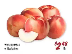 Sprouts Farmers Market White Peaches or Nectarines offer