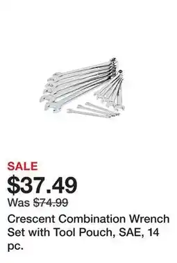 Tractor Supply Company Crescent Combination Wrench Set with Tool Pouch, SAE, 14 pc offer