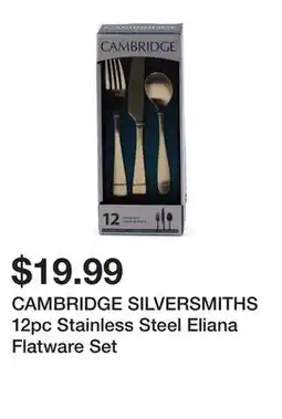Marshalls CAMBRIDGE SILVERSMITHS 12pc Stainless Steel Eliana Flatware Set offer