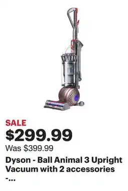 Best Buy Dyson - Ball Animal 3 Upright Vacuum with 2 accessories - Nickel/Silver offer