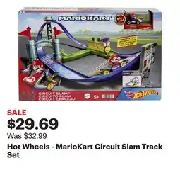 Best Buy Hot Wheels - MarioKart Circuit Slam Track Set offer