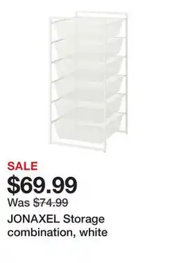 Ikea JONAXEL Storage combination, white offer