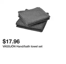 Ikea VÅGSJÖN Hand/bath towel set offer
