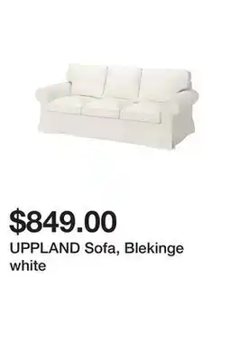 Ikea UPPLAND Sofa, Blekinge white offer