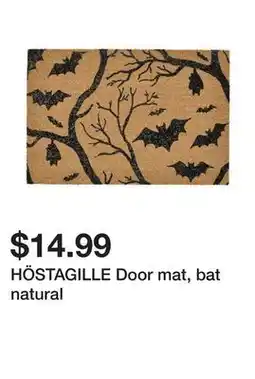 Ikea HÖSTAGILLE Door mat, bat natural offer
