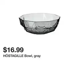 Ikea HÖSTAGILLE Bowl, gray offer