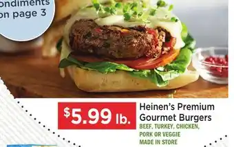 Heinen's Heinen's Premium Gourmet Burgers offer