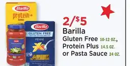 Barilla Gluten Free 10-12 OZ., Protein Plus 14.5 OZ. or Pasta Sauce 24 OZ