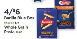 Heinen's Barilla Blue Box 12-16 OZ. or Whole Grain Pasta 16 OZ offer