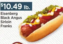 Heinen's Eisenberg Black Angus Sirloin Franks offer