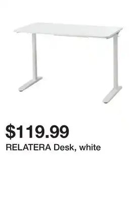 Ikea RELATERA Desk, white offer