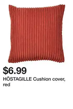 Ikea HÖSTAGILLE Cushion cover, red offer