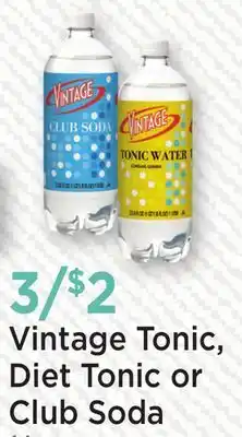 Heinen's Vintage Tonic, Diet Tonic or Club Soda offer