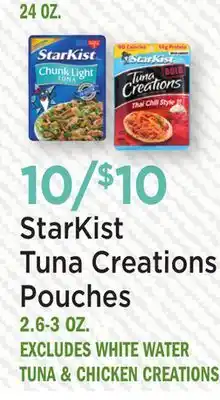 Heinen's StarKist Tuna Creations Pouches offer