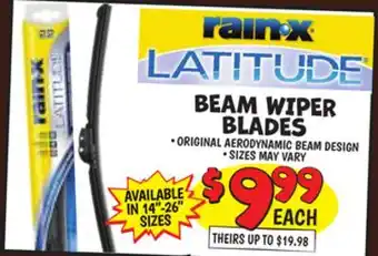 Ollie's BEAM WIPER BLADES offer