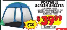 Ollie's PORTABLE SCREEN SHELTER offer