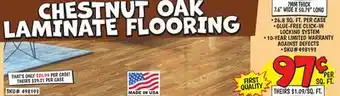 Ollie's CHESTNUT OAK LAMINATE FLOORING offer