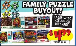 Ollie's FAMILY PUZZLE offer