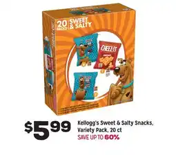 Grocery Outlet Kellogg's Sweet & Salty Snacks, Variety Pack, 20 ct offer