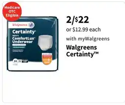 Walgreens Walgreens Certainty offer