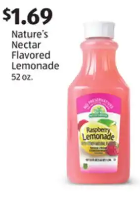 Aldi Nature's Nectar Flavored Lemonade offer