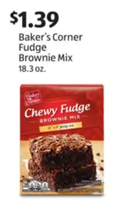 Aldi Baker's Corner Fudge Brownie Mix offer