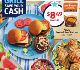Aldi 75/25 Ground Beef Patties offer