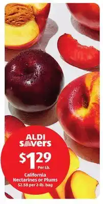 Aldi California Nectarines or Plums offer