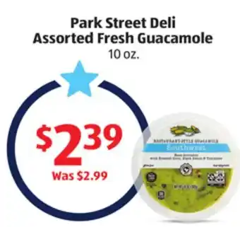 Aldi Park Street Deli Assorted Fresh Guacamole offer