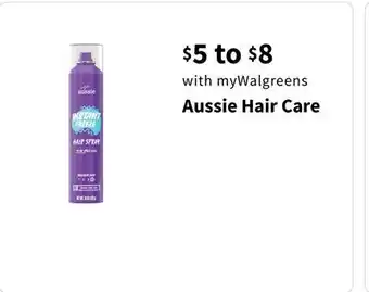 Walgreens Aussie Hair Care offer