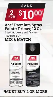 Ace Hardware Ace Premium Spray Paint + Primer, 12 Oz offer