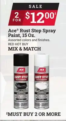 Ace Hardware Ace Rust Stop Spray Paint, 15 Oz offer