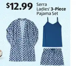 Aldi Serra Ladies' 3-Piece Pajama Set offer