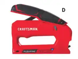Ace Hardware CRAFTSMAN PUSHFIRE Heavy Duty Staple Gun offer