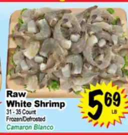 Superior Grocers Raw White Shrimp offer