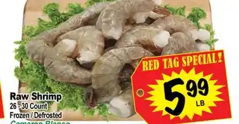 Superior Grocers Raw Shrimp offer