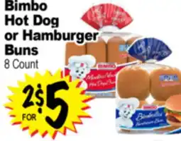 Superior Grocers Bimbo Hot Dog Hot Dog or Hamburger or Hamburger Buns offer