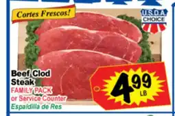 Superior Grocers Beef Clod Steak offer