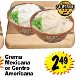 Superior Grocers Crema Mexicana or Centro Americana offer