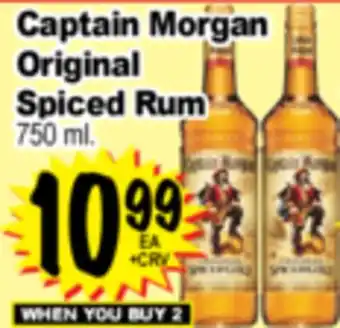 Superior Grocers Captain Morgan Original Spiced Rum offer