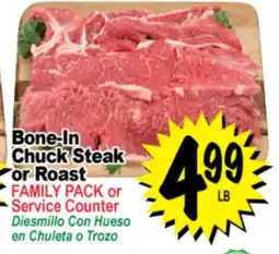 Superior Grocers Bone-In Chuck Steak or Roast offer