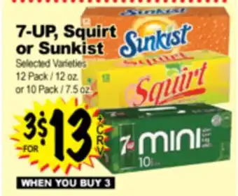 Superior Grocers 7-UP, Squirt or Sunkist offer