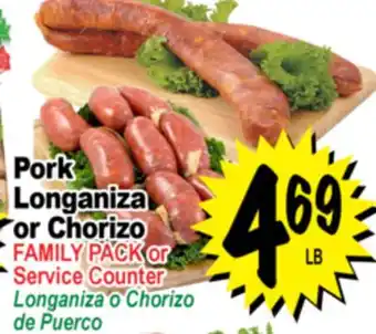 Superior Grocers Pork Longaniza or Chorizo offer