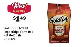 Grocery Outlet Red Hot Goldfish offer