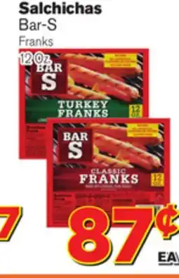 El Super Fresh Bar-S Franks offer